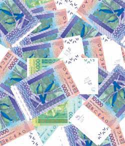 billet de 10.000cfa 